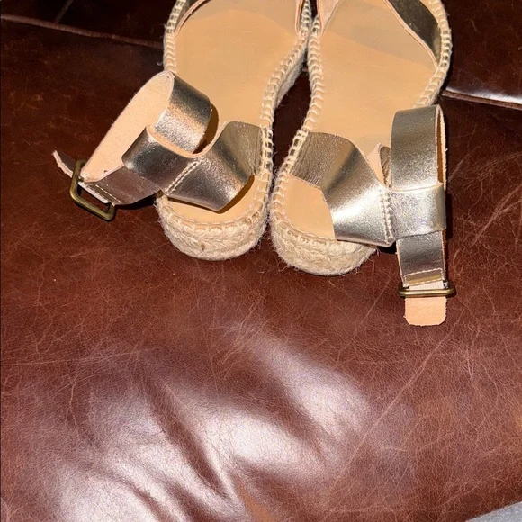 Soludos Gold Espadrille Sandals - Picture 5 of 9